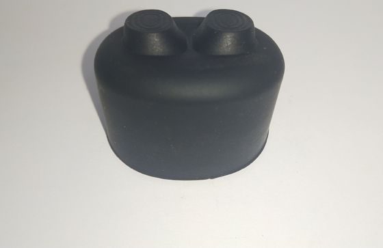 Zwarte Cilindrische Rubber het Handvatkoker 1*25mm van Silicone Rubberdelen