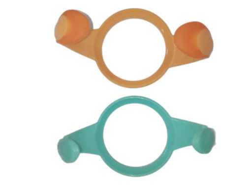 Het Silicone het Rubberdelen PPSU van de voedselrang Handvat van het Zuigfles Zachte Silicone